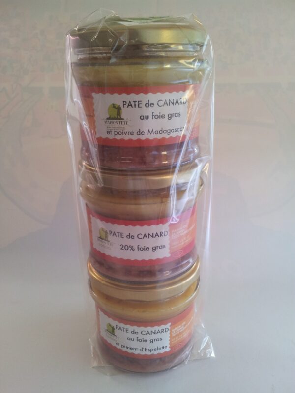 LOT 3 PÂTÉS DE CANARD AU FOIE GRAS 3 x 180g – Image 2